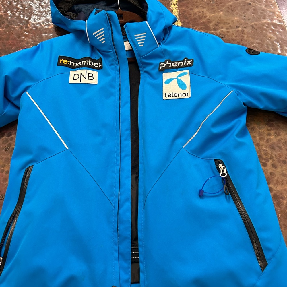 Phenix Kids Blue Ski Jacket  with Logo Accents
